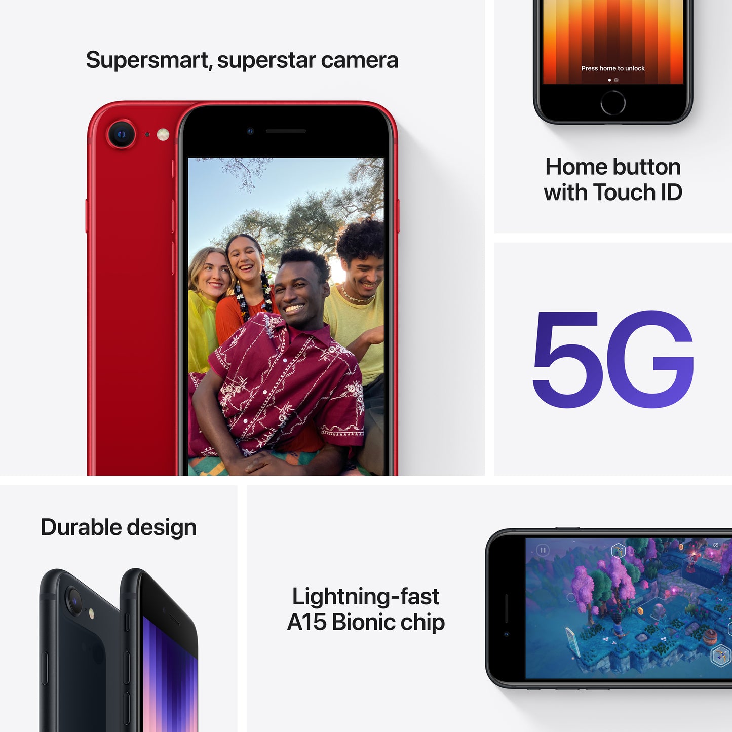iPhone SE (5G) - 64GB - Midnight (SIM Free)